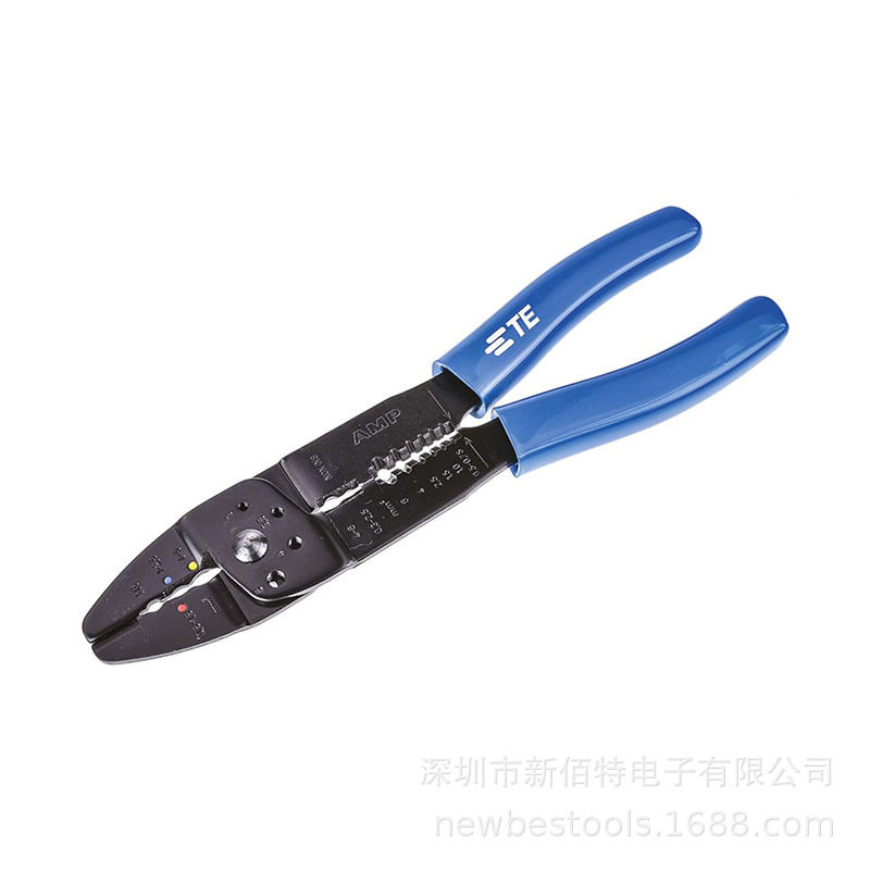 TE8-1579002-0剥皮钳AMP720781-3压线钳多功能钳169060-8压接器
