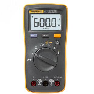 福禄克（FLUKE)107 掌上数字万用表 600 V 一年质保 FLUKE-107 CH
