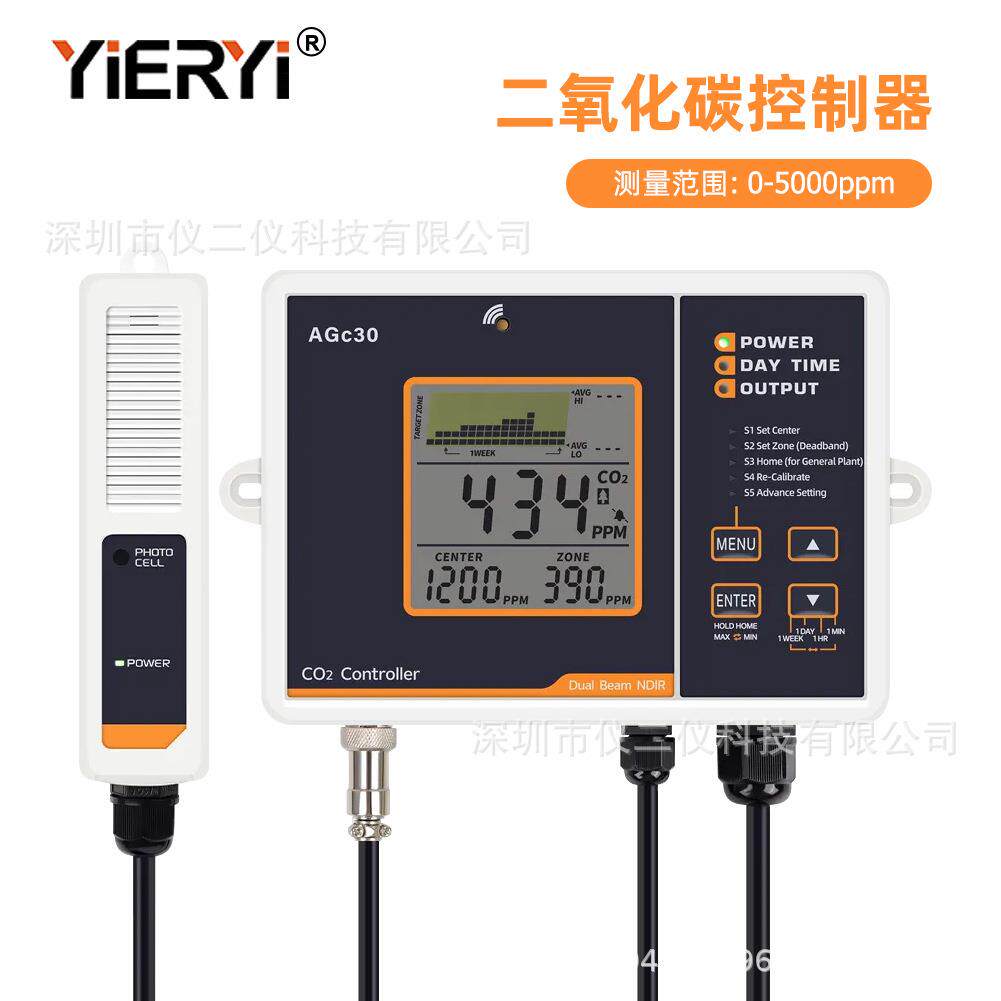 跨境二氧化碳控制检测仪 双通道NDIR检测仪传感器农业种植养殖场