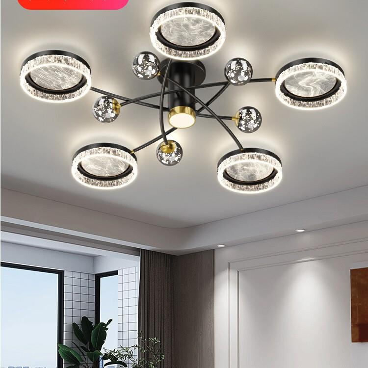 客厅吸顶灯意式极简轻奢感2025新款设计师款全屋灯具套餐组合