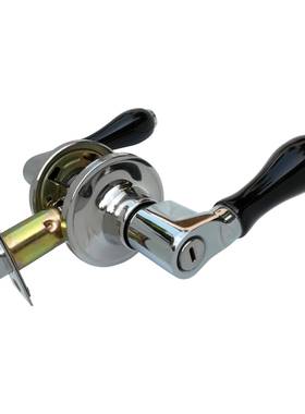 陶瓷把手锁白色陶瓷锁无钥匙房门卫生间执手锁white door handle