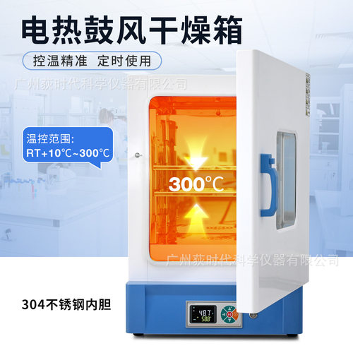 跨境实验室立式电热鼓风干燥箱304不锈钢内胆高温脱水烘干机