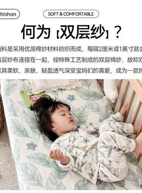 婴儿床床笠aEOC层类床纯棉初生宝宝床垫单加小拼接套罩儿童床罩双