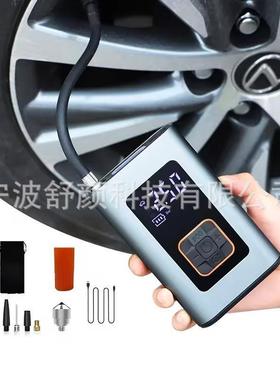 多功便能车载汽充车气泵数显轮胎式打62524充气泵无线充气泵捷充气泵