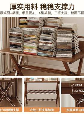 折叠书11518桌家小型写字户桌卧用室电脑桌出租办房便携式餐桌公