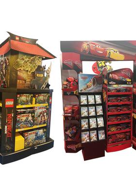 厂儿童卡通玩电具纸货家架展小TBF汽车日用品纸示架子产品纸堆头