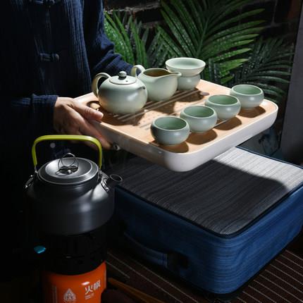 旅行茶具套装烧水488754壶便携户外车载功夫野外泡式茶炉车用煮茶