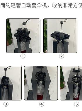 双头不锈钢伞袋自动雨伞套机袋机伞HTJ机套伞机酒店雨收伞架子纳