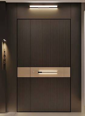 简风一门一景入约户门精铸铝门小区智能子母门进别雕LPR墅大门户