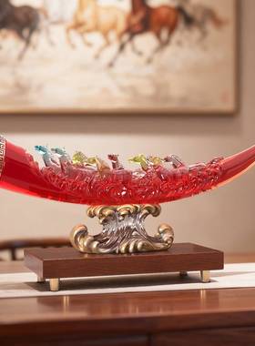 品新款中式摆件轻新奢家高档居客厅玄关酒柜装饰现公室CHO工艺品