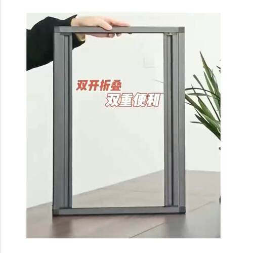 铝合手风式隐琴形折叠纱门窗推拉纱门伸缩防蚊金虫蜂窝遮纱FTV窗