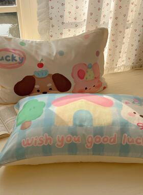 新款卡通NXF洗棉毛绣巾被套四件套小清人新学生单床三件套软糯舒