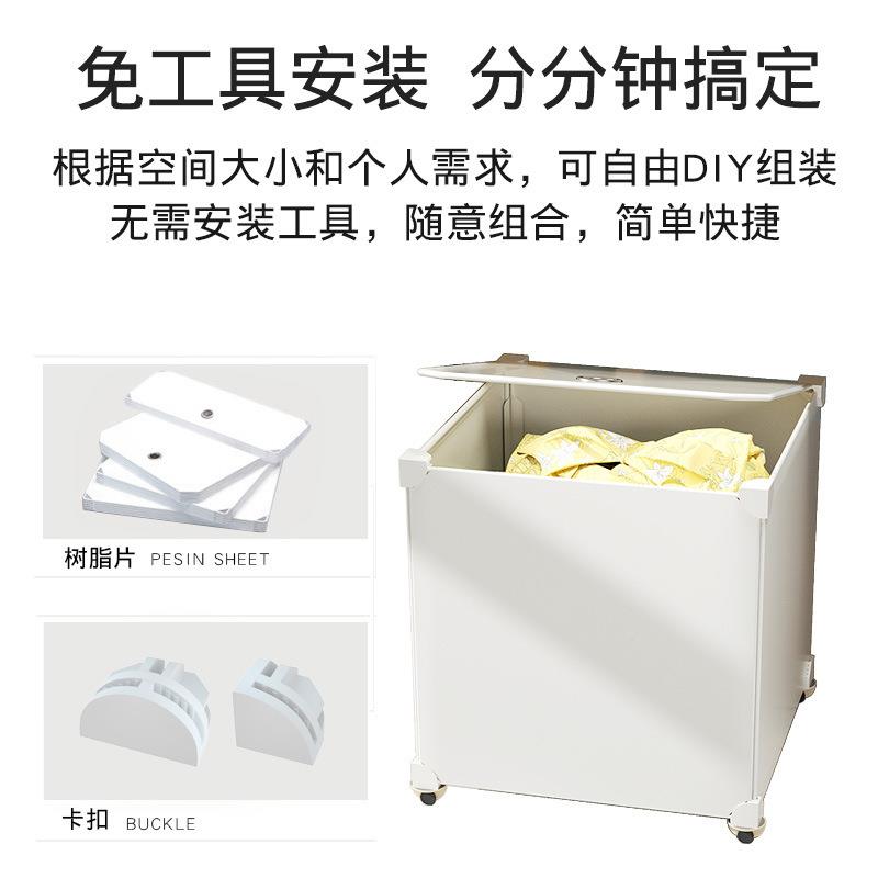 衣放服收纳箱明床下滑35375防轮学生宿舍床底收纳箱透扁平带家用尘抽屉