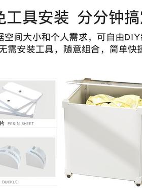 衣放服收纳箱明床下滑35375防轮学生宿舍床底收纳箱透扁平带家用尘抽屉