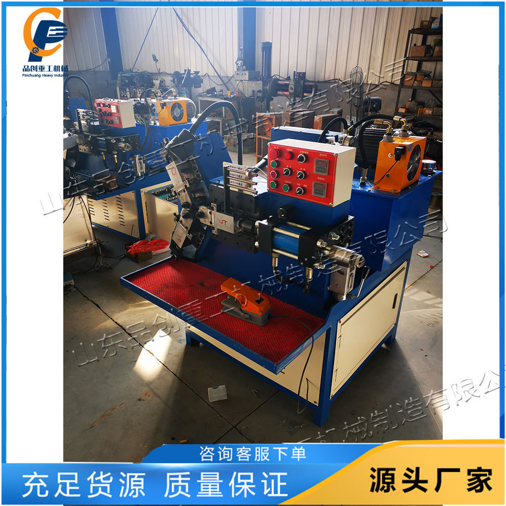 全自动液压三轴滚丝机 圆管外圆网纹成型机 网纹花纹滚牙套牙机