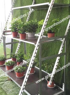 花车蔬育苗架多肉架盆栽放多菜层花摆架拉FLI板网花卉台车