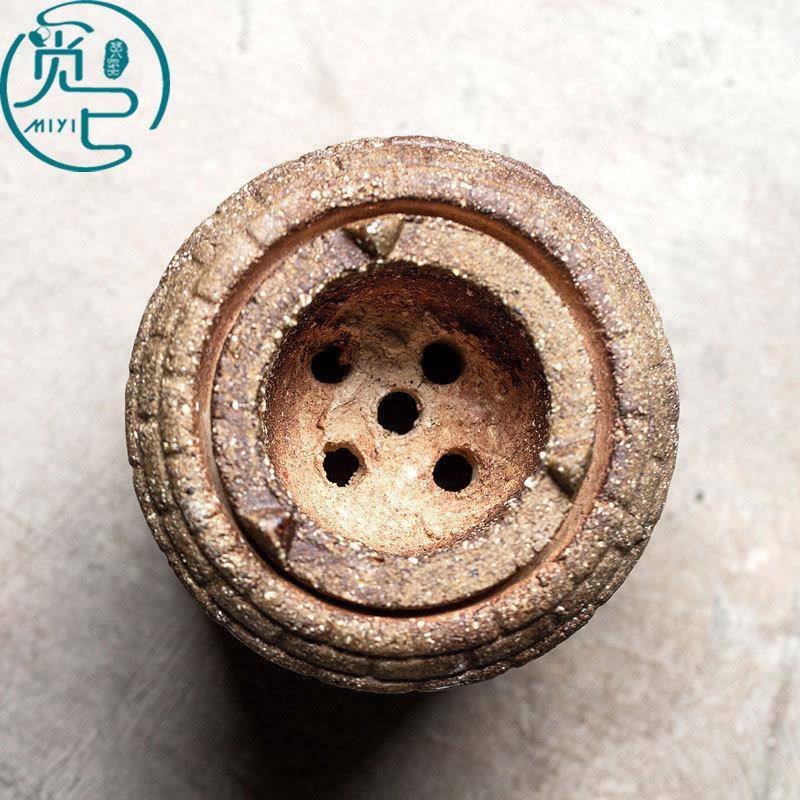 日式煮茶炉纯手工小炭式炉家碳用室小围炉煮内老陶土碳火炉户外炉