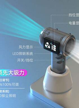 225款新款ZIV无线车载吸尘器大吸力车用家用手持小型吹吸数显抽0