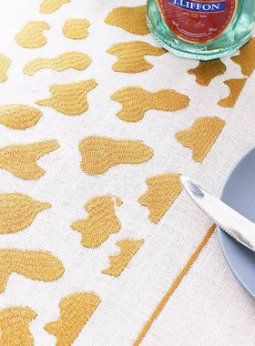 茶02563黑色马蹄餐桌布圆形几布餐布苏花边流布家桌用布艺