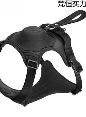 狗狗牵引绳背一体背可37133伸缩遛胸狗带绳中型大型犬宠物背心式