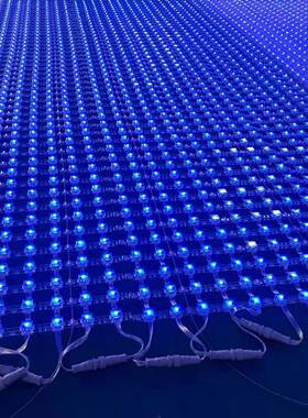 ED卷帘屏幻彩网格彩屏电压12v屏户外L性防水异彩安装方44566便节