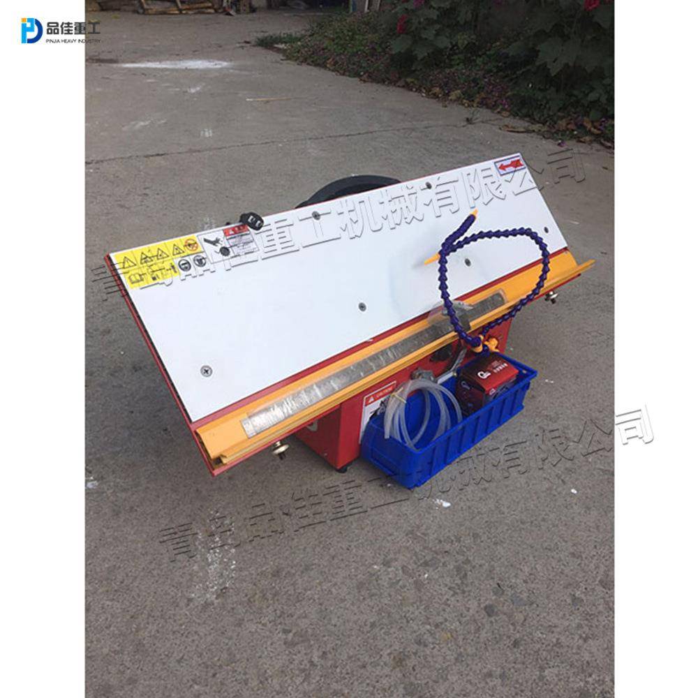 台式微型地脚线石无材锯压尘地砖圆角锯割台瓷砖倒UJD角边切机器