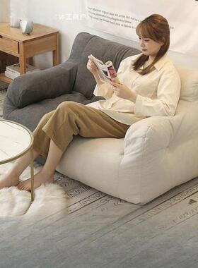 懒人可沙躺发榻榻29850米可卧房间网红上单人沙发小户地型躺椅两人座新