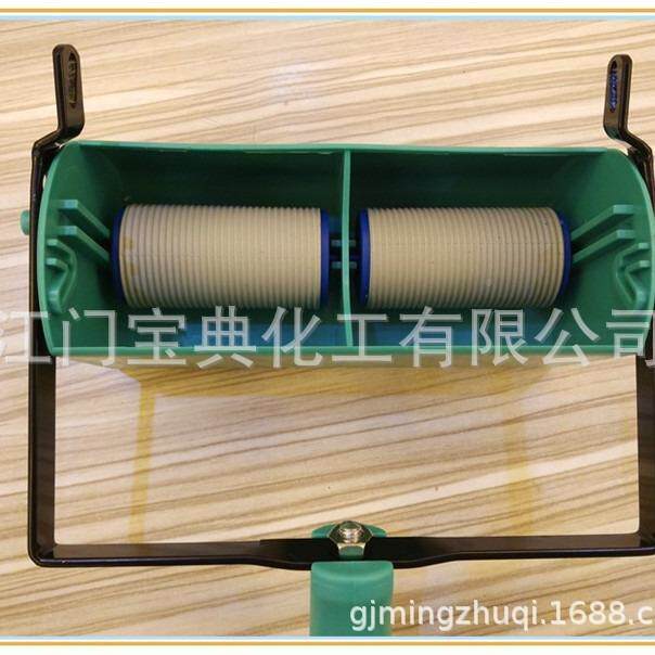 双色艺术工装源饰机涂装具料盒艺花纹幻墙OKH彩漆印花滚筒头工厂