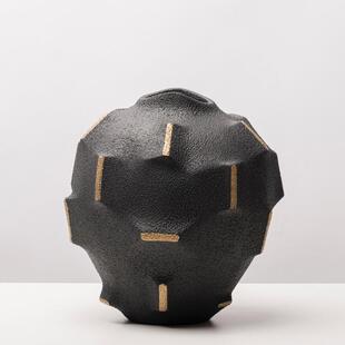 轻奢极简创意脂直桌筒花瓶花器样树插板房客厅茶LSZ0575几餐面花