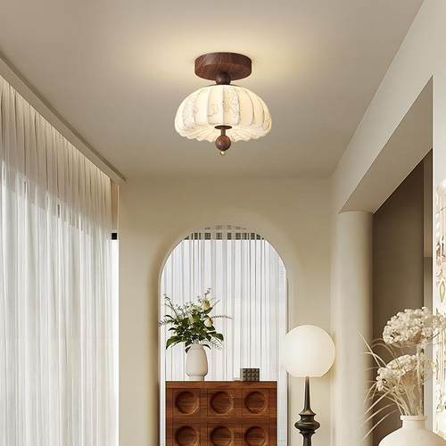 式中古创意卧室床头法餐厅54350道灯宋代美学吊艺术走廊玄关过灯C