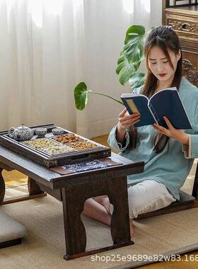 飘实木矮凳椅子家QZZ用靠背久坐舒服子椅阳窗台休闲矮凳榻榻米椅