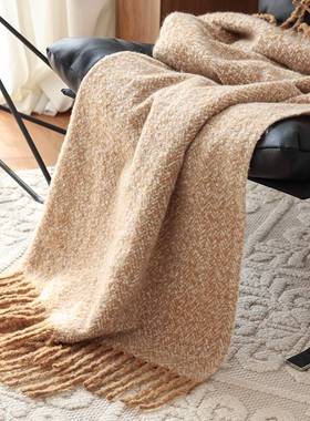跨境新款美式沙发休闲盖毯披肩欧美亚马逊throw软装样板间装饰毯