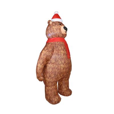 爆款圣诞气模充气2.道1米圣诞熊气模庭院VEF布置具装饰圣诞节