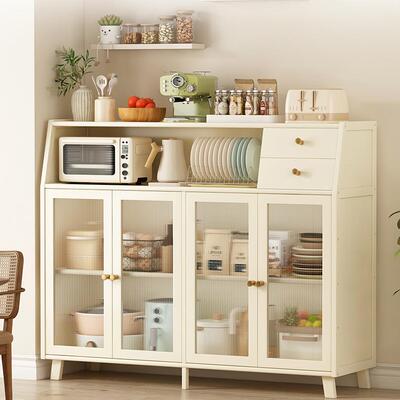 餐边柜子储物边实柜茶TOR柜柜水柜客厅置物柜橱家用厨房仿木茶边