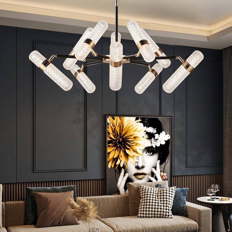 计设师年样板房间轻奢双节棍亚克力家客用大气厅吊灯20科昕25新款