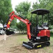 果园挖土机 出口意大利农用微型挖掘 1200KG履带式 HT12小型挖掘机