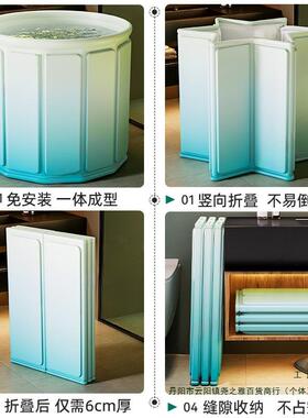 泡折澡大人叠泡浴桶桶成家用儿童洗澡桶冬F996HH95天人浴缸全身浴