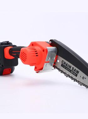 迷你锂、充电式电单电锯家41469用小手型户手持锯电动链锯柴外砍