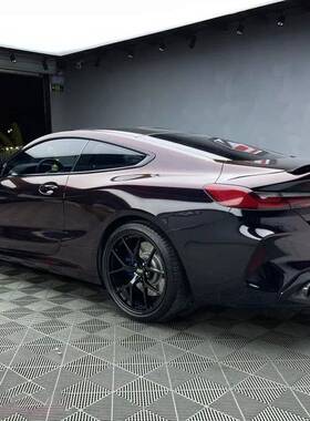 A阿销森纳工厂直P542PF炫彩汽车改色膜黑身魅红全车整车车贴加厚