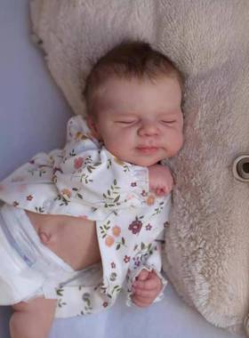 48厘米可澡重生娃仿真新HL020F生儿宝洗宝RebornPa娃s蓝cale海货