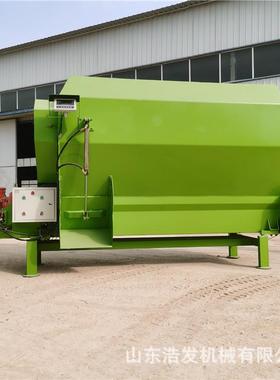 立方固式WOX日粮备制机tmr麦秆粉九碎混料机大型牧场青储料搅定拌