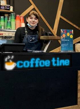 热安卖LED柔性软RP1696pl屏屏LED广告随贴膜屏APP发送智能贴车贴