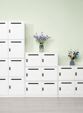 优佰文件柜资料柜办公室矮柜铁柜GDB皮边柜码桌柜储物隔断柜白色