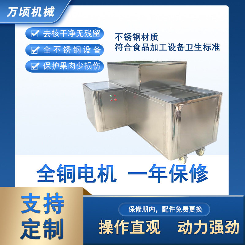 工厂发货不锈钢杏子去核机全自动核肉分离切瓣一体设备