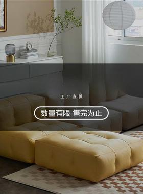 处理单沙发客厅人小户型双人三小XS_CLSF沙发懒沙发布人艺人豆袋