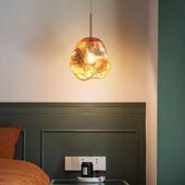 冰块餐厅吧卧走灯现代43502简约过道廊灯创意玻室璃氛围台吊灯