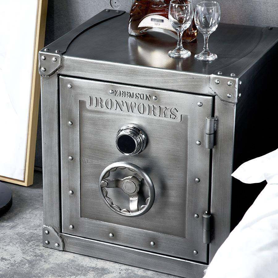 个EPL性创意工业风柜子铁艺床头柜收带锁床边小柜子储柜物子边柜,电子元器件市场,其它元器件,淘宝优惠券,粉丝福利购,淘宝优惠卷