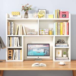 实木桌上多电脑桌置物架SVD面书示架收纳显器架简易功能学生储物