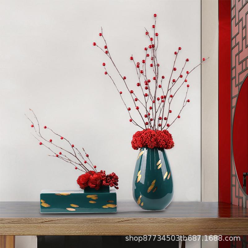 花客新中式样创意家居仿真装饰品酒店25板房售楼处摆件厅餐桌工艺