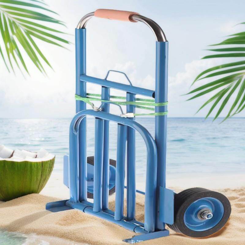 号圆管熟胶轮轴承伸缩拉车杆车手拉便捷携载重*手大拉车行李车便